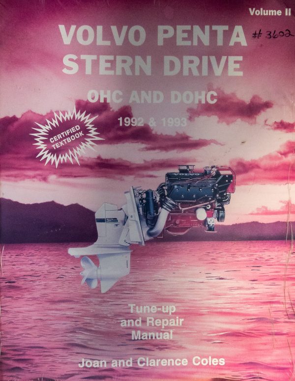 SELOC 3602 REPAIR MANUAL For VOLVO PENTA STERN DRIVE ENGINE 1992-93 OHC & DOHC