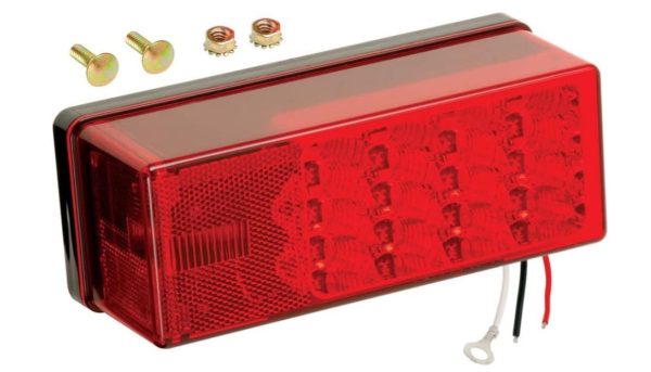 Wesbar 407535 Left Hand Low Profile LED Waterproof 8-Function Tail Light One Size