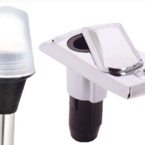 Seachoice All-Round White Stow-A-Way Light w/Base 22" 50-05571