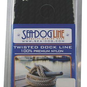 Sea-Dog 302110015Bk-1 Double Braided Nylon Dock Line - Black, 3/8" X 15'