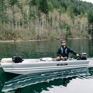MARLON SP1455 FLAT BOW WELDED JON BOAT 15" TRANSOM